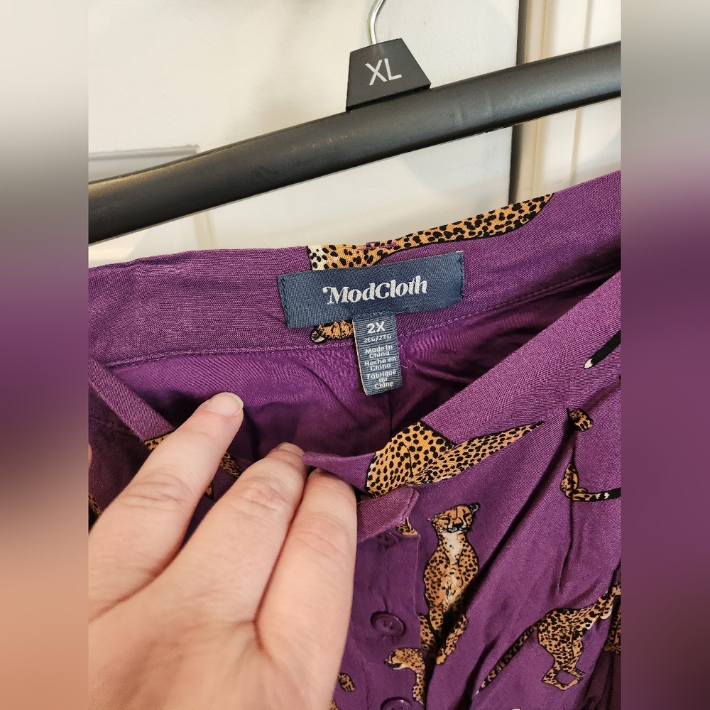 Modcloth Cheetah Skirt - Picture 2 of 3
